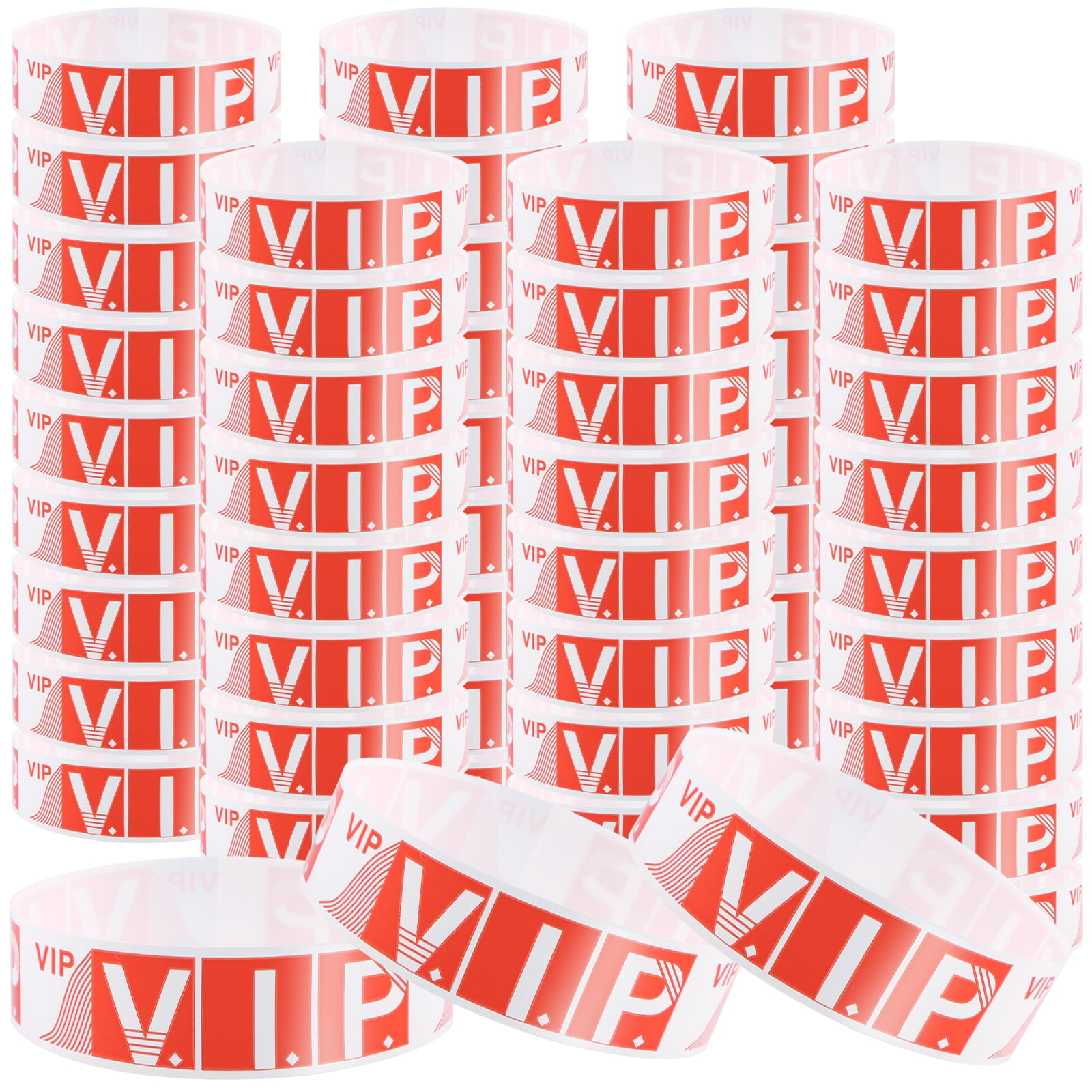 600 Counts Paper Wristbands Reusable VIP XMAS Identification Wrist