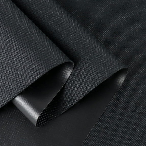 600 Denier Waterproof Canvas Fabric Soft Polyester Material PVC Backing 60" Width Black