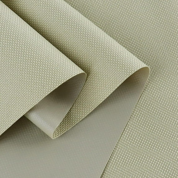 600 Denier Waterproof Canvas Fabric Soft Polyester Material PVC Backing 60" Width Lvory