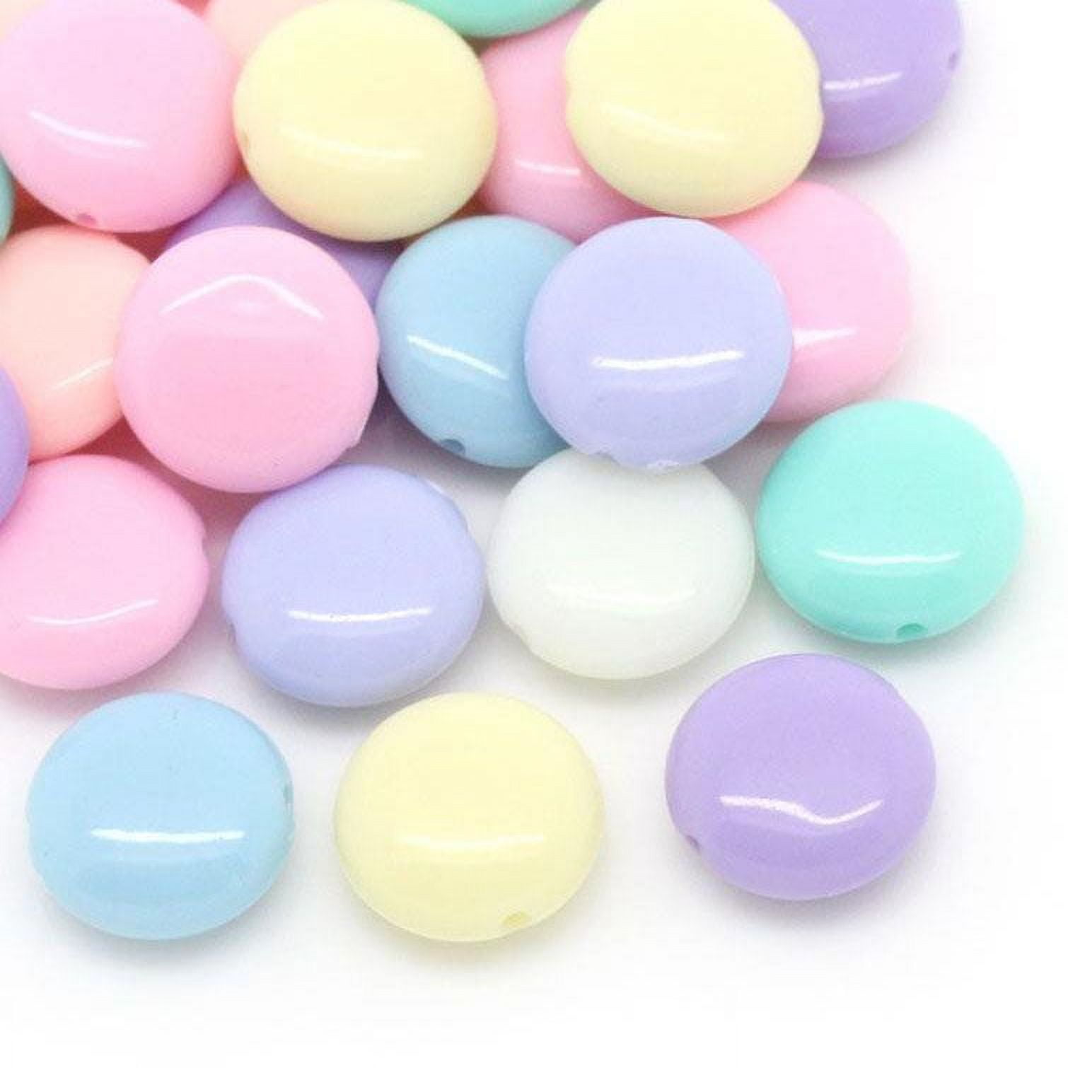 Pastel Letter Beads - 6mm Little Translucent Pastel Round Alphabet