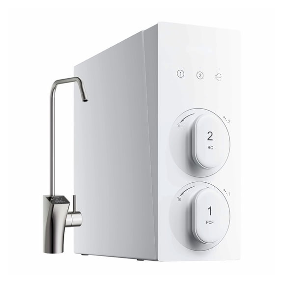 600 GPD Reverse Osmosis System Tankless, 8-Stage Under Sink Water Filter with Smart Faucet, 2:1 Pure to Drain Ratio, High Flow RO System for Home and Commercial Use