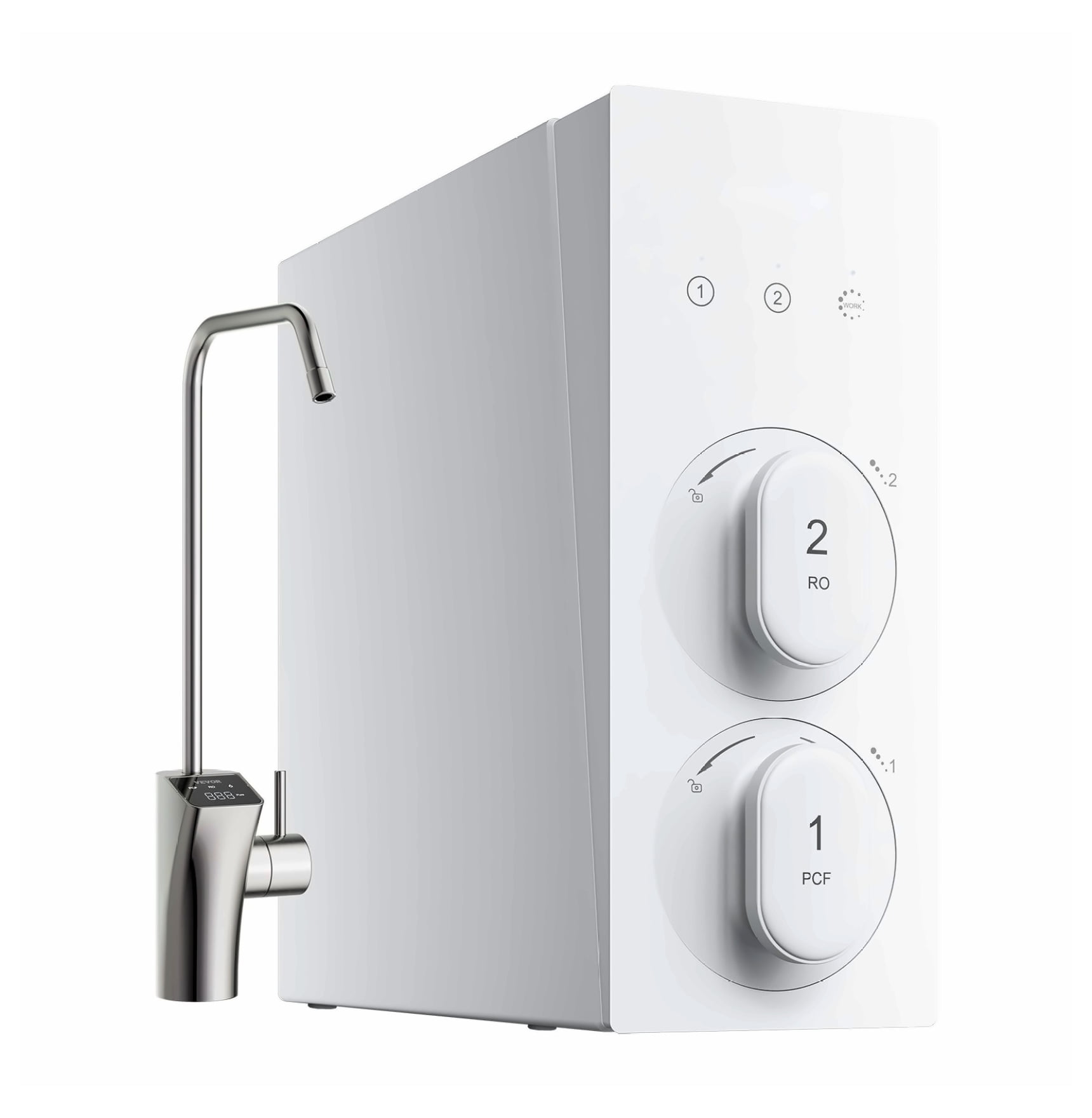 600 GPD Tankless RO System, 8-Stage Under Sink Water Filter with Smart Faucet - High Flow Rate, 2:1 Pure to Drain, Quick Filter Change