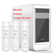 600 GPD Tankless Water Filter System, SimPure Under Sink Reverse Osmosis System with 1 Year Repalcement Set, 7 Stage RO Water Filtration | 2:1 Pure to Drain | NSF/ANSI 58 Certified | Q3-600 price history and forecast - SimPure Q3-600