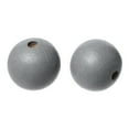 thumbnail image 1 of 600 Grey Round Wood Beads Bulk 10mm x 9mm with 3mm Hole, 1 of 2