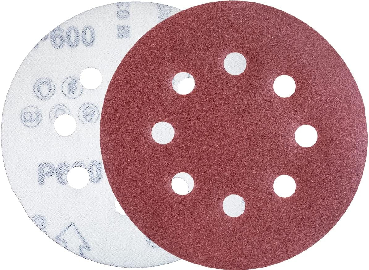Sanding Discs 60Pcs Set 5 Inch 8 Holes Hook And Loop Gold Sandpaper 125mm,40 To 400 Grits For Random Orbit Sander Woodworking Wet And Dry Sandpaper 4 thumbnail image