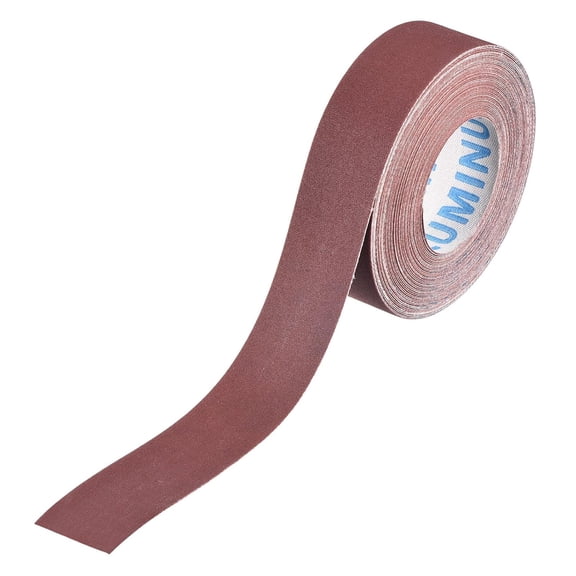 600 Grit Sandpaper Roll, 1 Inch x 26 Feet Emery Cloth Roll Alumina Sand Paper [ for Metal Wood Craft Furniture Automotive Polishing Repair DIY Projects ], Red