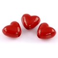 thumbnail image 1 of 600 Heart Shaped Acrylic Red Beads 10mm x 11mm Beads with 3mm Hole, 1 of 3