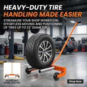 600 LBS Tire Wheel Dolly,Adjustable Tire Lifting Tool,Tire Lift,Tire Changing Tool with Ergonomic Handle,Labor-Saving for Auto Repair Shop Garage Tire Replacement