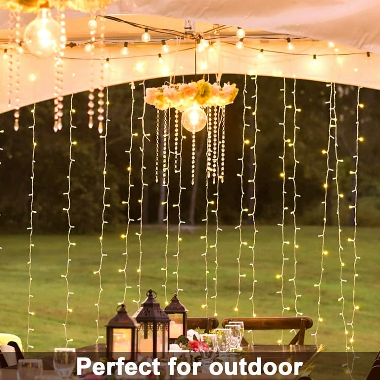100 LED Fairy String Curtain Night Light for Indoor and Outdoor, Wedding, Christmas, Home Bedroom Wall Decoration, Party 100 LED Fairy String Curtain Night Light for Indoor and Outdoor, Wedding, Christmas, Home Bedroom Wall Decoration, Party
