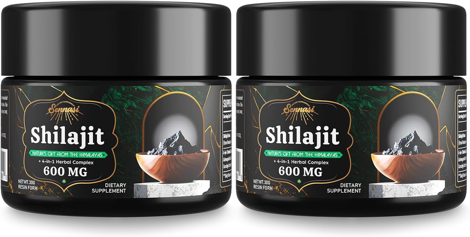 600 MG Shilajit Pure Himalayan Organic Shilajit Resin Shilajit