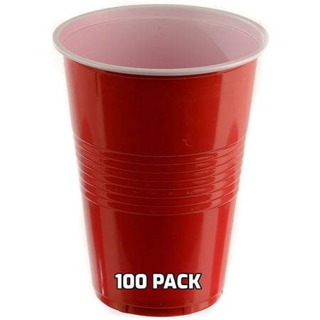 [600 PACK] 16 Oz Red Plastic Cups - Red Disposable Plastic Party Cups Crack Resistant - Great for Beer Pong, Tailgate, Birthday Parties, Gatherings, Picnics - Disposable Bulk Party Cups, Birthday Cup