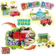 600+PCS City Building Blocks Bulk Set, Compatible Bricks with Vehicles, Shops & Figures, Creative Streets Play Pack