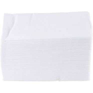 [600 Pack] 2-Ply White Dinner Napkins 15 x 17, White, Everyday Napkins, Perfect for Restaurants, Diners, Bodegas & Home by EcoQuality