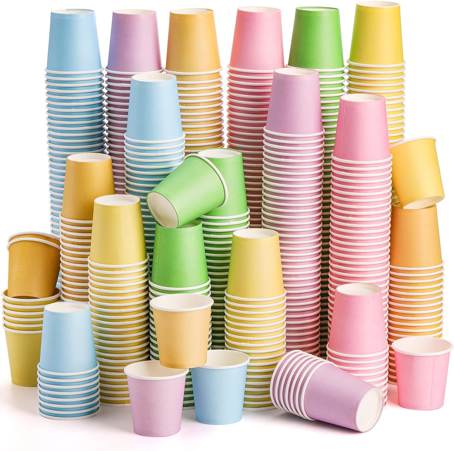 600 Pack 2 oz Paper Cups, Disposable Bathroom Cups Mouthwash Cups Paper ...