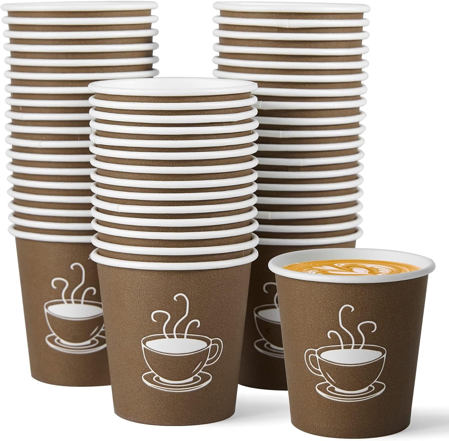 600 Pack 4 oz Paper Cups, Small Disposable Coffee Cups, Paper Espresso ...
