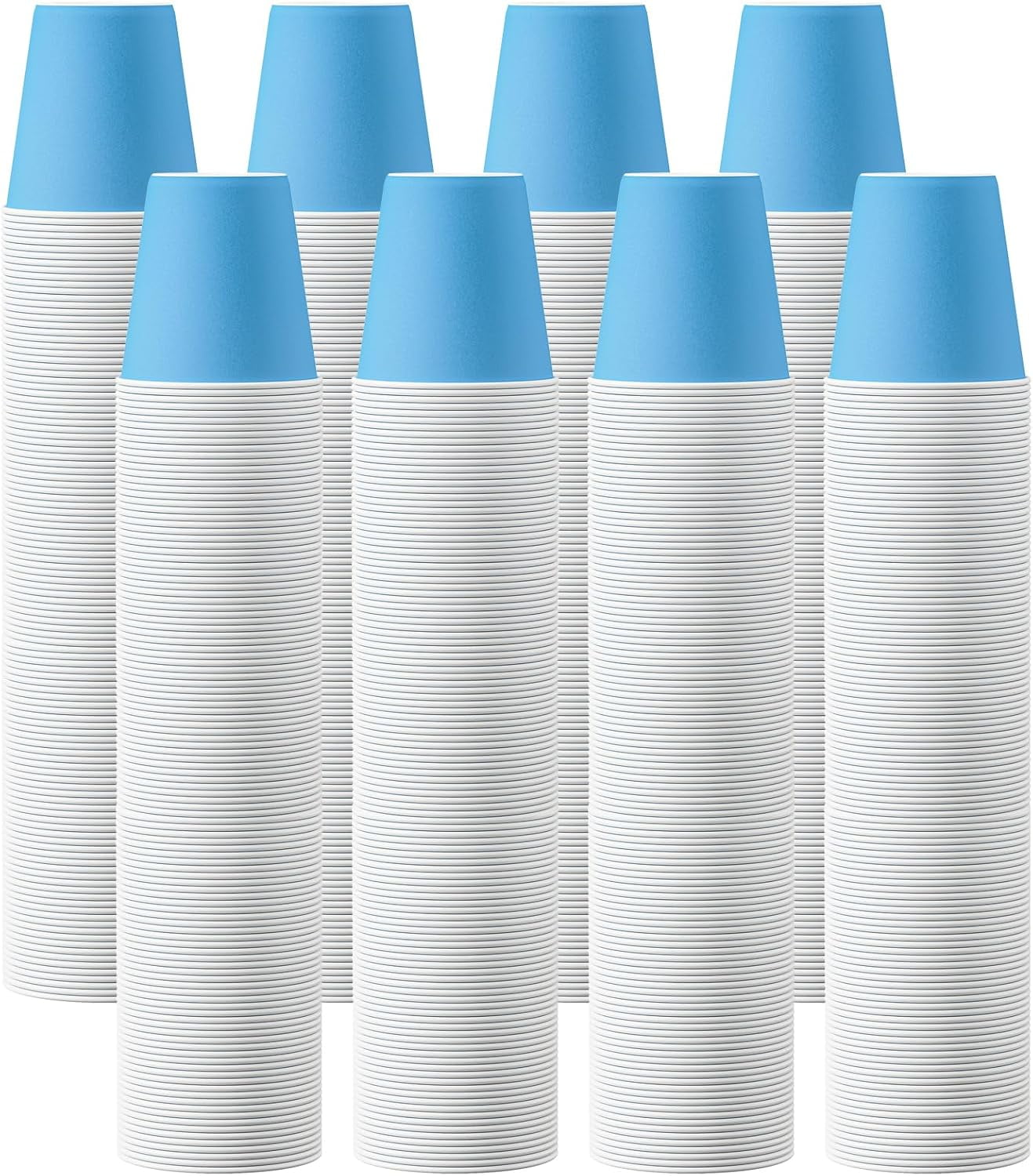 600 Pack 5oz Disposable Paper Cups Bulk - Cold Beverage Water Cups for ...