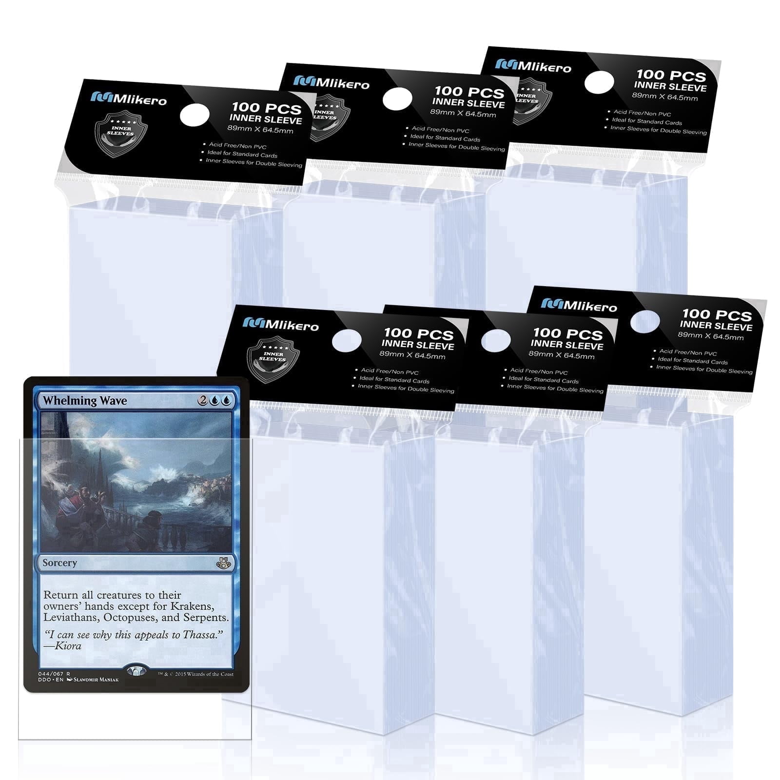 inner sleeves cards Toploading (100-Pack) These sleeves fit perfect inside a regular card sleeve doubling the protection on your card and making the combination virtually waterproof Katana Inner Sleeves Japanese Size