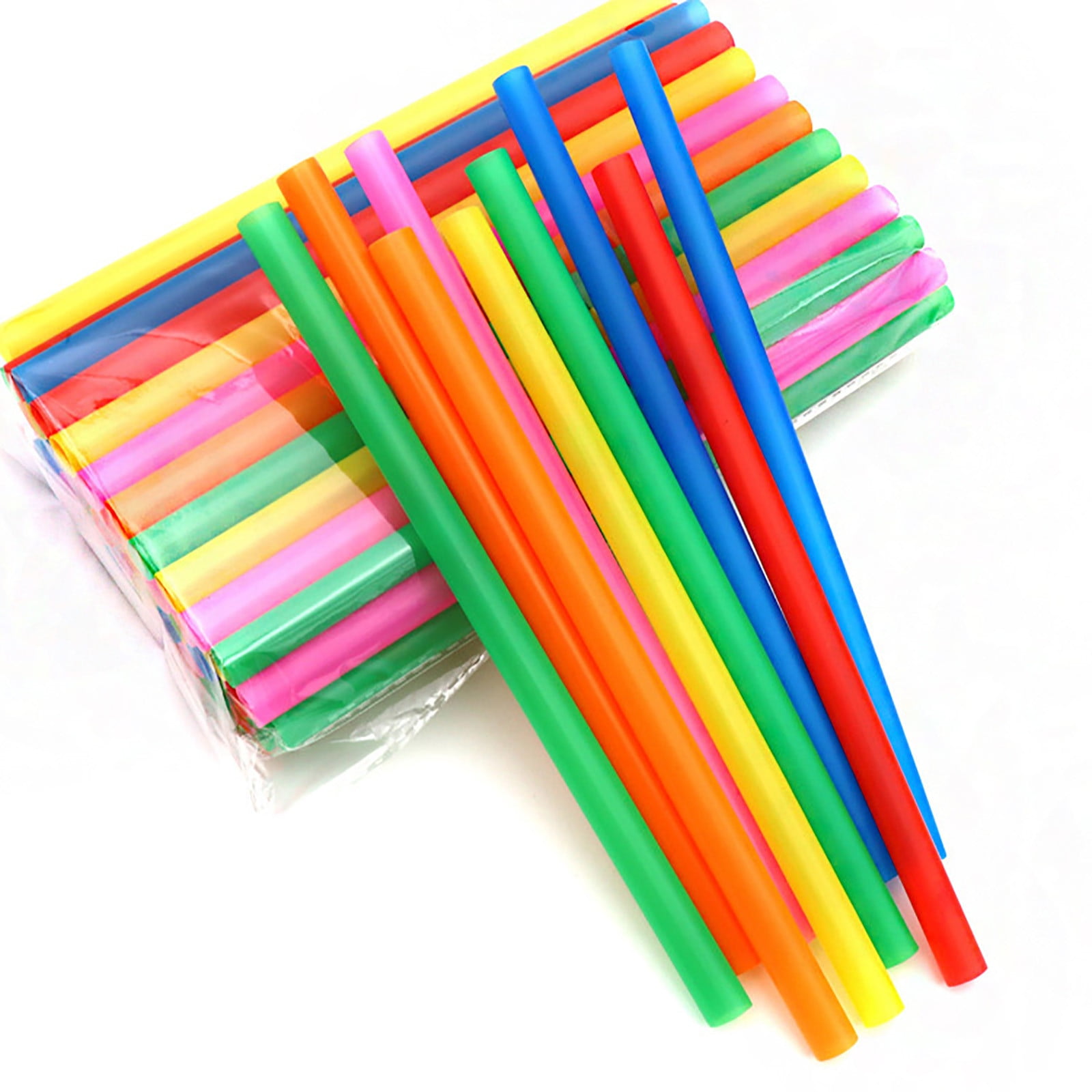 600Pack Straws Drinking Plastic Disposable Bendy Straws