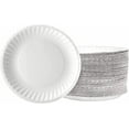 thumbnail image 1 of [600 Pack] White Disposable Paper Plates 7 Inch by EcoQuality - Perfect for Parties, BBQ, Catering, Office, Event's, Pizza, Restaurants, Recyclable, Compostable and Microwave Safe, 1 of 9