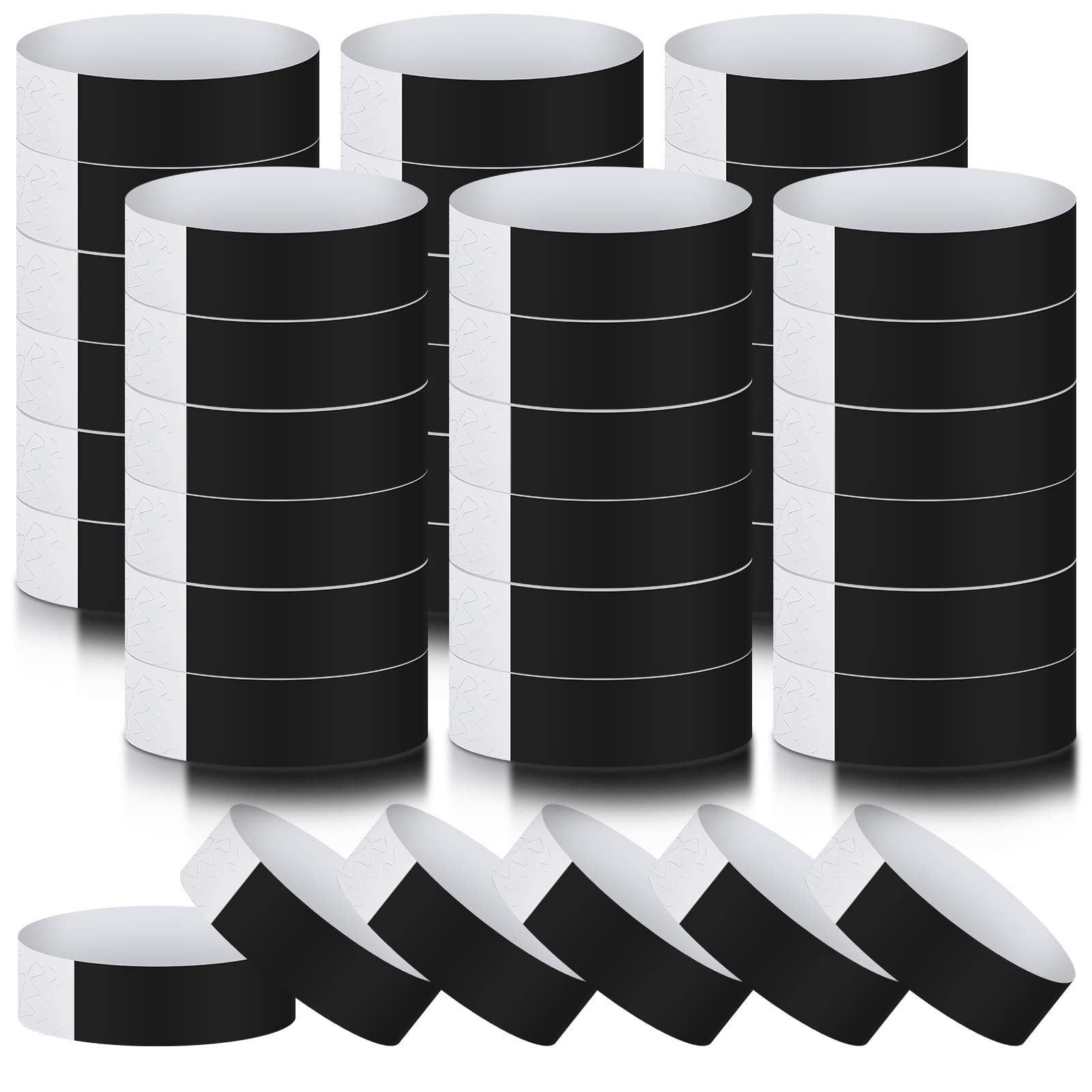 600 Packs Paper Wristbands for Events Neon Party Wristbands Colored