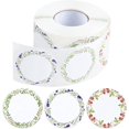 thumbnail image 1 of 600 Pcs 2" Floral Gift Label Tags Stickers, Canning Labels for Jar Flower Stickers for Jars Lids Spice Labels Bottle Label with 3 Pattern Designs, 1 of 14
