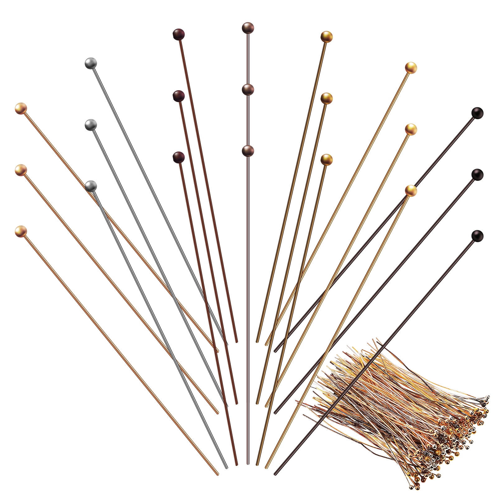 600 Pcs DIY Ball Needle Needles for Jewelry Making Bracelet Making Supplies Earring Head for Jewelry Making