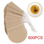 600 Pcs Disposable Empty Tea Bags, 3.15*2.76 inch Tea Filter Bags Tea Infuser for Loose Leaf Tea, Coffee, Spice