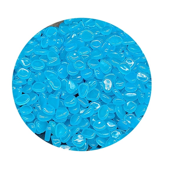 600 Pcs Glow in The Dark Rocks, Glow Stones Glowing in The Dark Pebbles Outdoor Decor Fish Tank Gravel Rocks Decoration