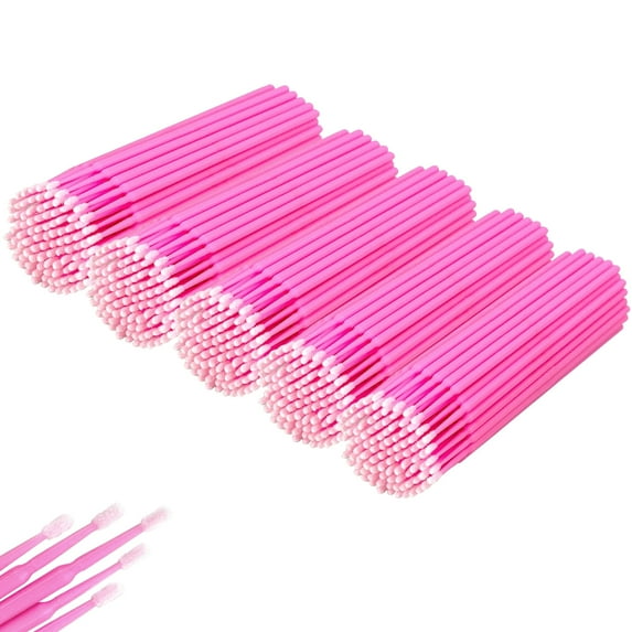 600 Pcs Micro Brushes, Microswabs For Eyelash Extensions & Makeup, Lint Free Lip Micro Applicator Brush, Disposable Micro Swabs, Eye Lash Mascara Wands