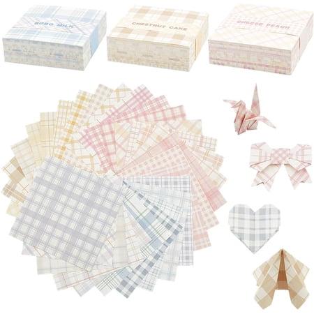 600 Pcs Square Memorandum Paper Note Paper Writing Paper Scratch Paper Yellow Pink and Purple Grid Sticky Notes Not Sticky Easy Note Paper for Study Works Office(3.15x3.15inch) DIY