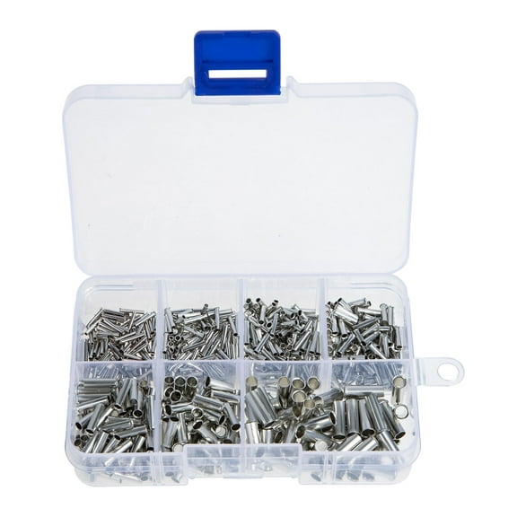 600 Pcs Wire End Sleeve Crimp Tubes Wire Terminals Wire Ferrules Ferrule Crimping Kit Cable Ends Terminals
