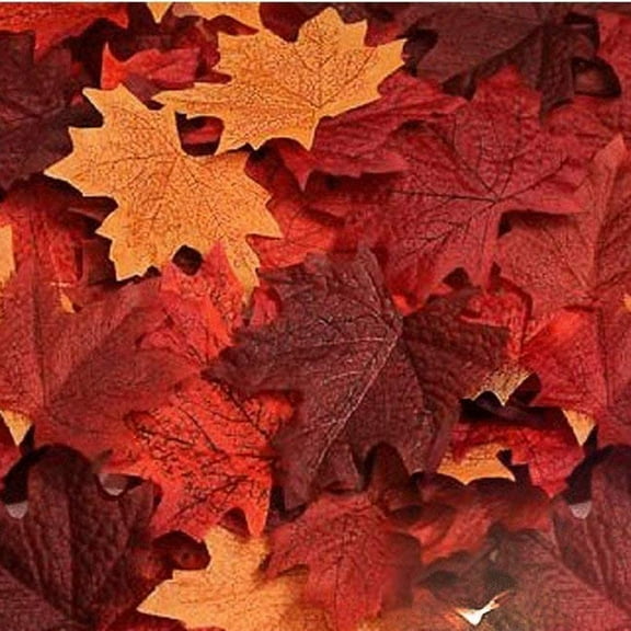 600 Pieces Artificial Maple Leaves Decorations Autumn Fall Leaves for Thanksgiving Autumn Leaf for Wedding Party