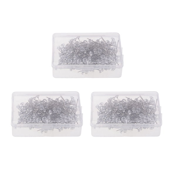 600 Pieces Clear Crystal Diamond Pin Wedding Corsage Pins Boutonniere