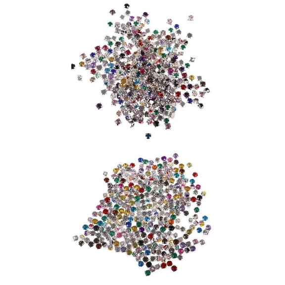 600 Pieces Sew On Crystals Sew On Rhinestone Crystal Patch Rhinestone Embellishment