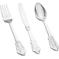 thumbnail image 1 of 600 Pieces Silver Plastic Silverware - Disposable Plastic Cutlery - Heavyweight Silverware Disposable Utensils - 200 Silver Forks, 200 Silver Spoons, Silver 200 Knives, 1 of 10