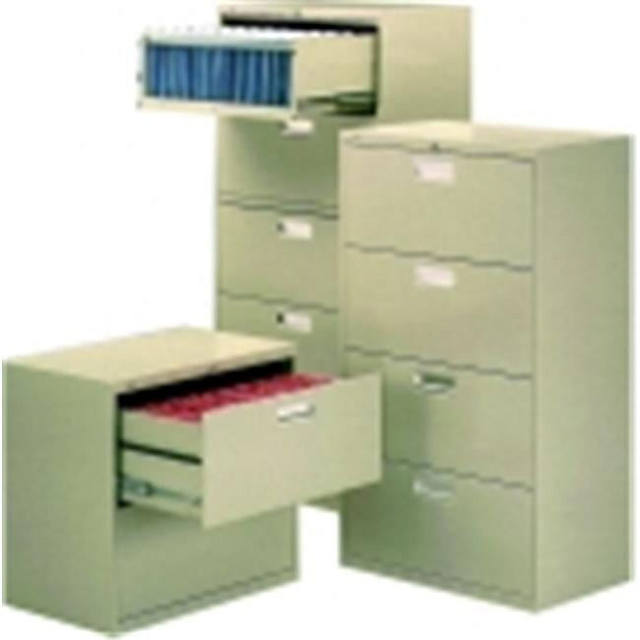 Brigade Elite 5-Drawer Black Steel Lateral Legal File Cabinet