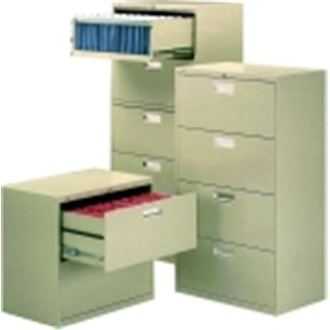 Brigade Elite 5-Drawer Black Steel Lateral Legal File Cabinet