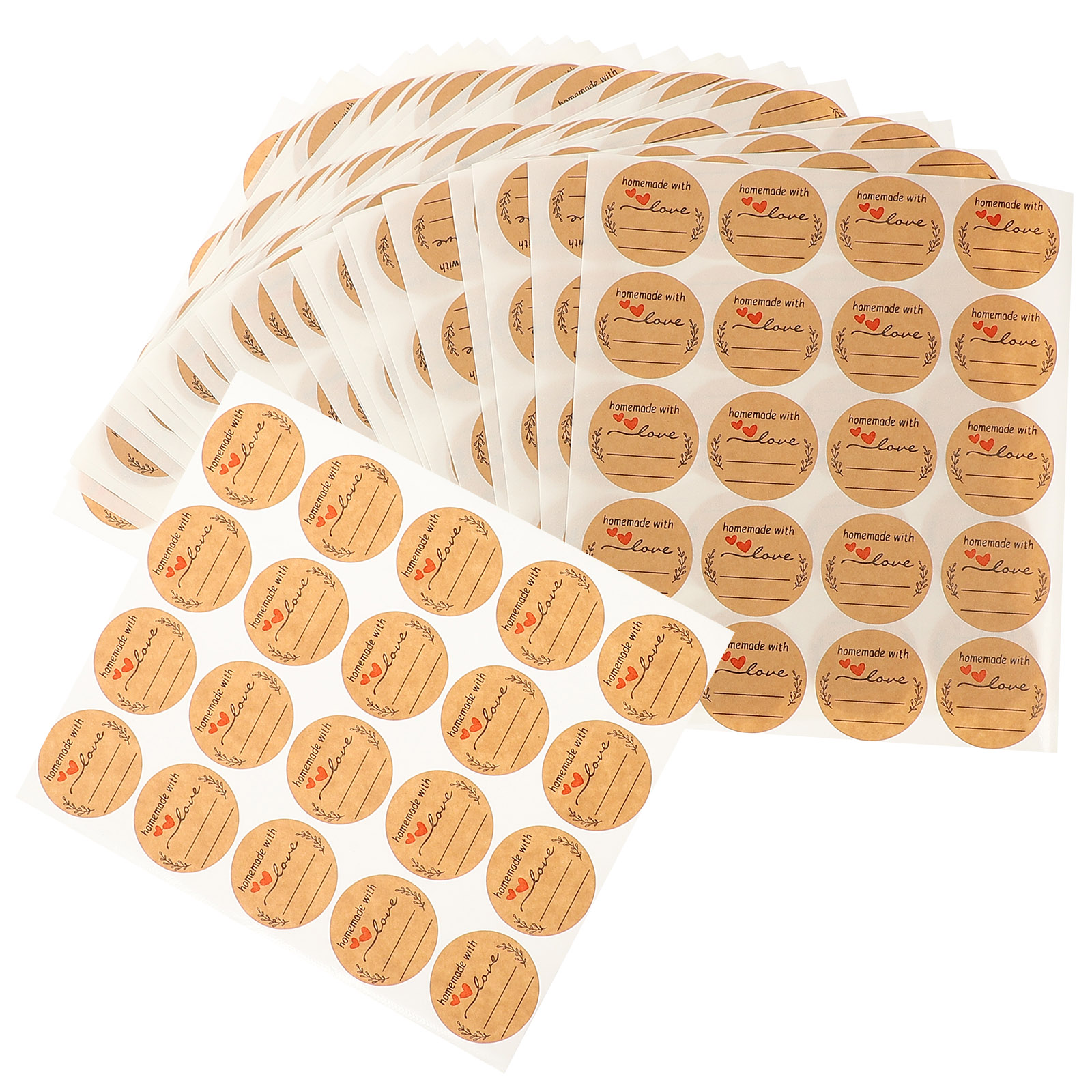 600 Sheets Sticker Label Baking Packaging Labels Craft Paper Seal Decor 600 Sheets Sticker Label Baking Packaging Labels Craft Paper Seal Decor