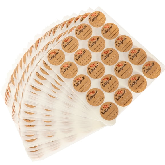 600 Sheets Removable Canning Labels Stickers Dissolvable for Jars and Containers