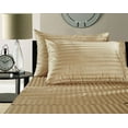 thumbnail image 1 of 600 TC 100% Nature Grown Cotton Stripe Beige, Full (54"x 72") Sleeper Sofa Sheet Set with 8 Inch Drop Length, 1 of 1