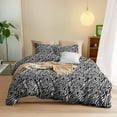 thumbnail image 1 of 600-TC Egyptian Cotton 3-Piece Duvet Cover Set – Zipper Closure - King Size ( 90" x 104" ) Inches, (Zebra Print), 1 of 4