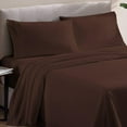 thumbnail image 1 of 600-TC Egyptian Cotton RV Camper - RV Sheets - 4 Piece Bed Set for Campers RV Eastern King 76" x 80" Sheets for RV Eastern King Sheet Set 6" Deep Fitted Sheet Luxury Soft (Chocolate), 1 of 6