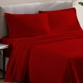 thumbnail image 1 of 600-TC Egyptian Cotton RV Camper - RV Sheets - 4 Piece Bed Set for Campers RV Bunk 30" x 75" Sheets for RV Bunk Sheet Set 6" Deep Fitted Sheet Luxury Soft (Burgundy), 1 of 6