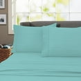 thumbnail image 1 of Home Sweet Home Dreams 3-Piece 600 Thread Count Aqua Cotton Bed Sheet Set, Full, 1 of 2
