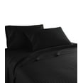 thumbnail image 1 of 600 Thread Count 100% Cotton Wrinkle Free Striped Sheet Set (Full, Black), 1 of 5
