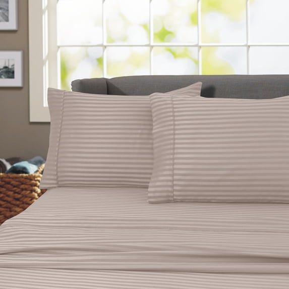 Home Sweet Home Dreams 3-Piece 600 Thread Count Cotton Bed Sheet Set, Twin XL – Wrinkle Free
