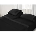 thumbnail image 1 of 600 Thread Count, 100% Egyptian Cotton Bedsheet Set, 4 PC Split Head Sheet Set for Adjustable Bed [Top Split Head Queen- 28", Black], Fits Mattress upto 12" Deep Pocket, 1 of 8
