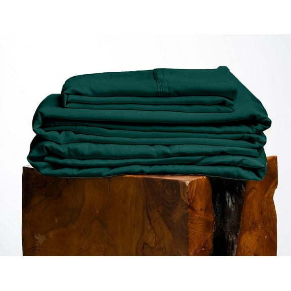 600 Thread Count, 100% Giza Egyptian Cotton Bedding Set, 4-PC Sheets Set, 8 Inch Deep Pocket of Fitted Sheet, Soft Sateen Weave Breathable - Teal Blue, California King