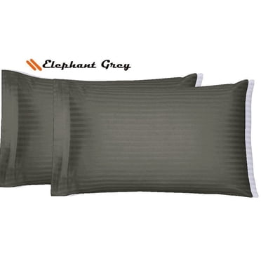 1000 Thread Count Egyptian Cotton Pillowcase Set – 2 Pack, Choose Size & Color, Solid/Stripe