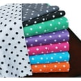thumbnail image 1 of 600-Thread Count Cotton-Rich Wrinkle-Resistant Polka Dot Duvet Cover Set Black / King/Cal King, 1 of 1